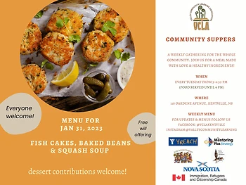 Poster for Community Supper
