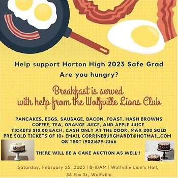 Poster for Breakfast & Cake Auction