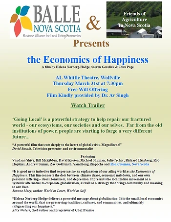 Poster for The Economics of Happiness