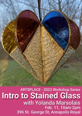 Poster for Intro to Stained Glass Workshop