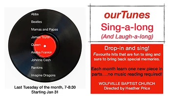 Poster for ourTunes Sing-a-long