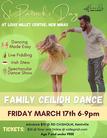 Poster for St. Patrick's Family Ceilidh Dance