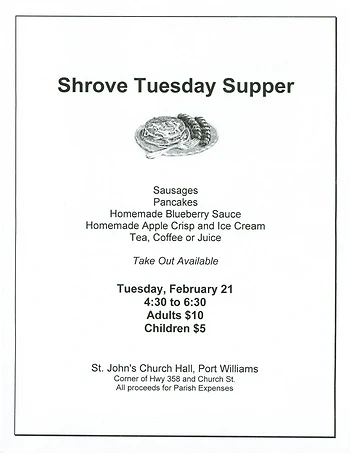 Poster for Pancake Supper