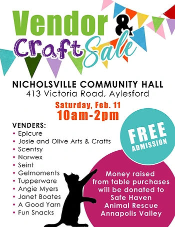 Poster for Vendor & Craft Sale