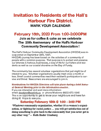 Poster for Community Information Session
