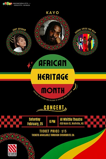 Poster for African Heritage Month Concert