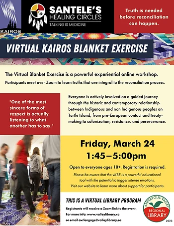 Poster for Virtual KAIROS Blanket Exercise (vKBE)