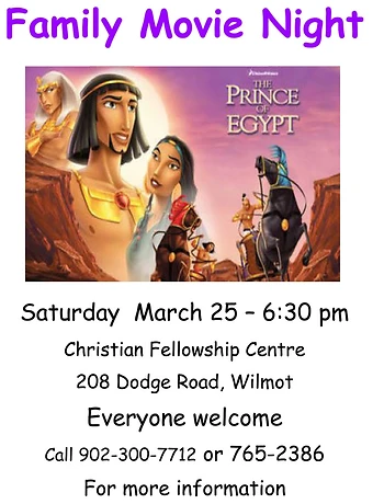 Poster for Family Movie Night