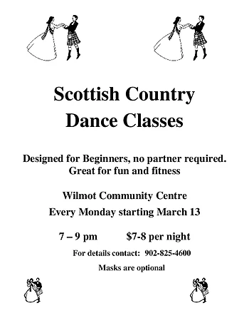 Poster for Scottish Country Dancing