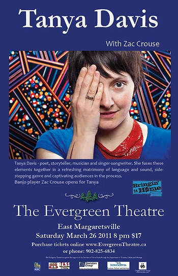 Poster for Tanya Davis with Zac Crouse