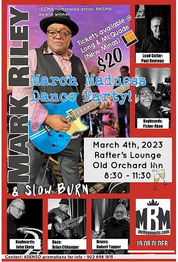 Poster for Mark Riley and the Slow Burns