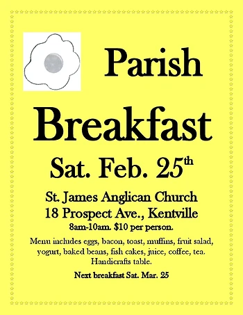 Poster for Parish Breakfast