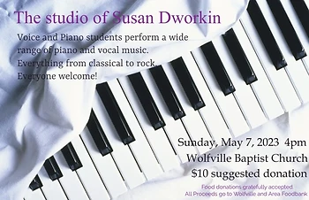 Poster for Music Studio Recital