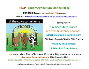 Poster for 'In Ridge Stile' Brunch