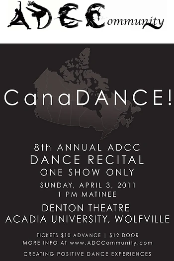 Poster for CanaDANCE Recital