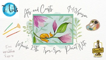 Poster for Watercolour Paint Night