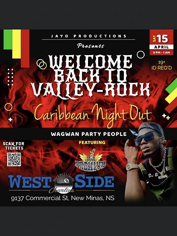 Poster for Caribbean Night Welcome Back Party