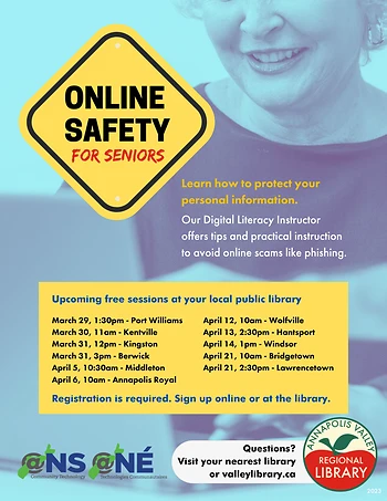 Poster for Online Safety for Seniors