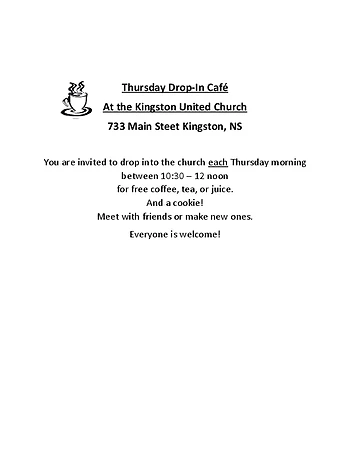 Poster for Drop-In Café