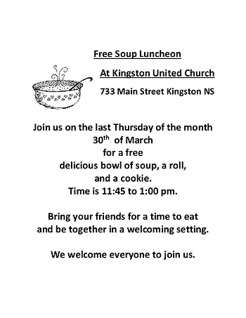 Poster for Soup Luncheon