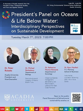 Poster for President's Panel on Oceans