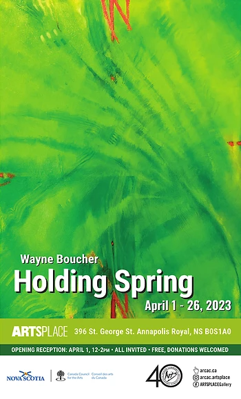 Poster for Opening Reception: Holding Spring / Wayne Boucher