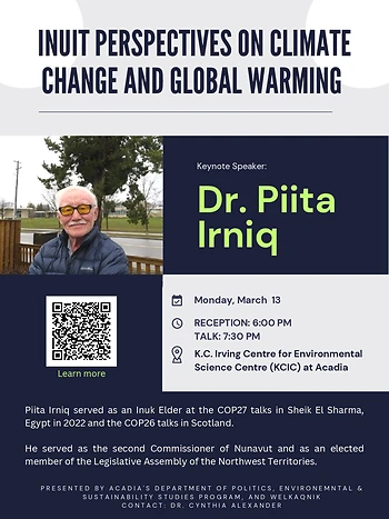Poster for Piita Irniq: Inuit Perspectives on Climate Change and Global Warming