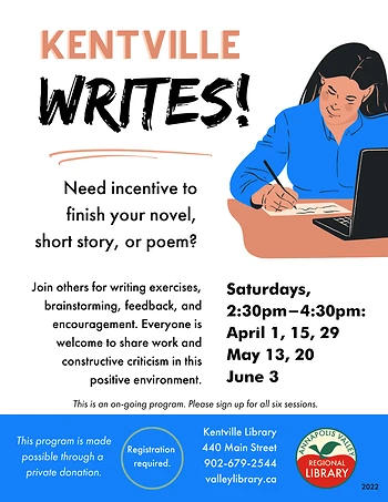 Poster for Kentville Writes