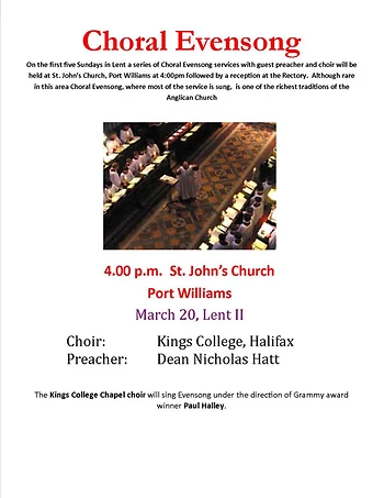 Poster for Kings College Choir