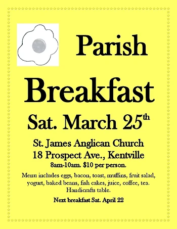 Poster for Parish Breakfast