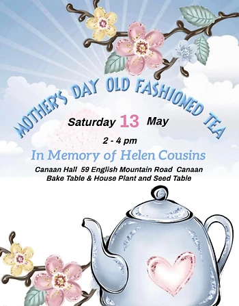 Poster for Mother's Day Tea