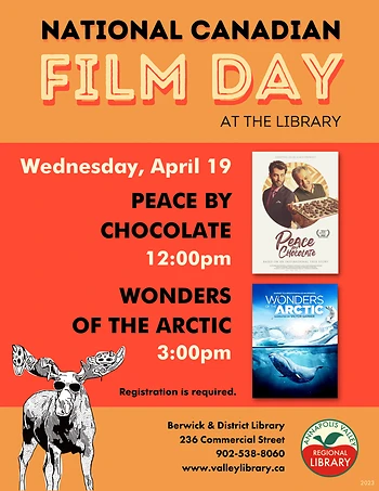 Poster for National Canadian Film Day - Peace by Chocolate