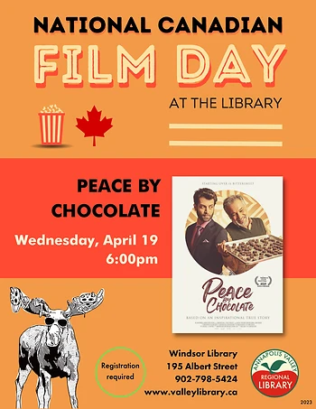Poster for National Canadian Film Day - Peace By Chocolate