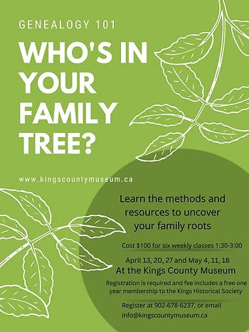 Poster for Genealogy 101
