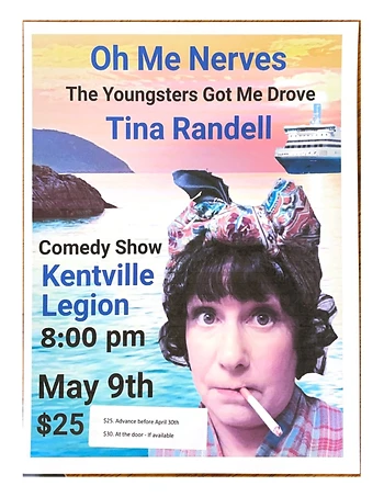Poster for Tina Randell Comedy Show 