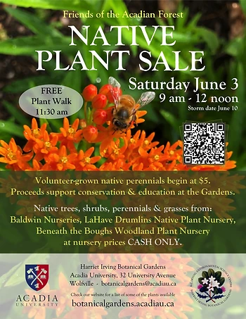 Poster for Native Plant Sale