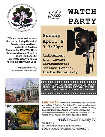 Poster for Wild Nova Scotia Watch Party