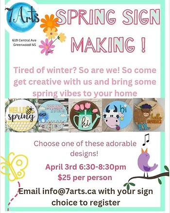 Poster for Spring Sign Making