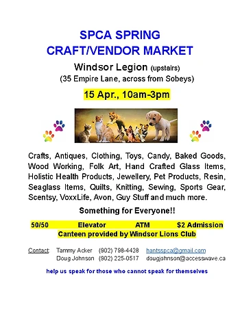 Poster for Craft/Vendor Market
