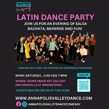 Poster for Latin Dance Party (with lesson)