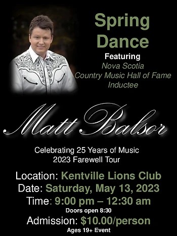 Poster for Matt Balsor