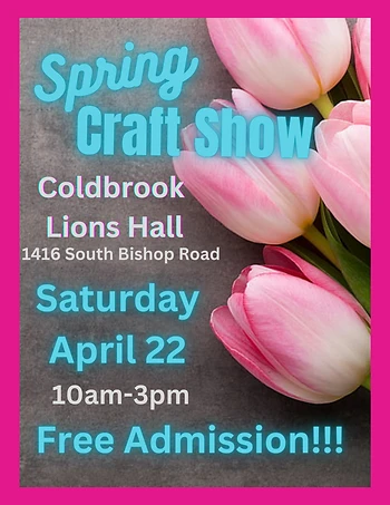 Poster for Spring Craft and Vender Show