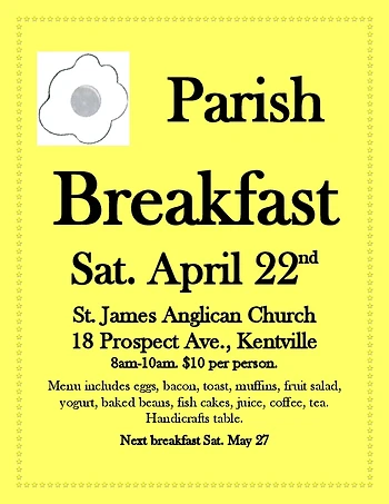 Poster for Parish Breakfast