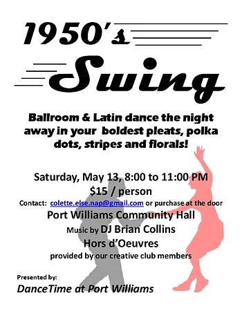 Poster for 1950's Swing Dance