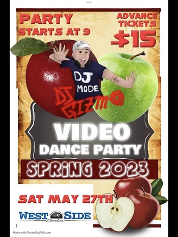 Poster for DJ Gizmo Video Party