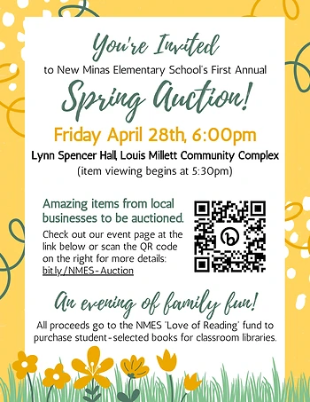 Poster for Spring Auction Fundraiser
