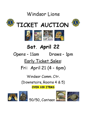 Poster for Ticket Auction
