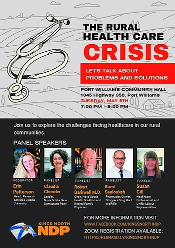 Poster for The Rural Health Care Crisis. Let’s Talk About Problems & Solutions