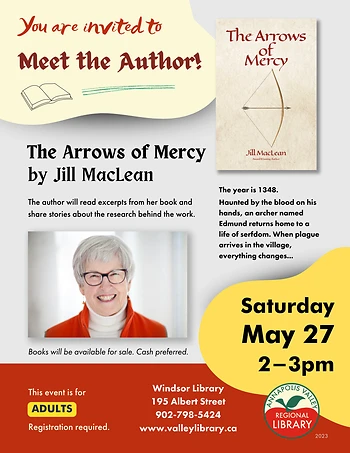 Poster for Author Reading: Jill MacLean