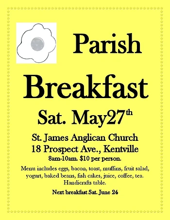 Poster for Parish Breakfast